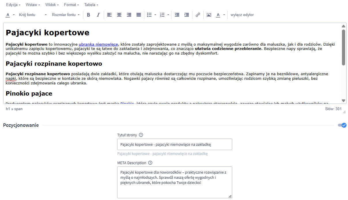 jak pozycjonować sklep Shoper